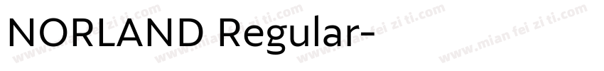 NORLAND Regular字体转换